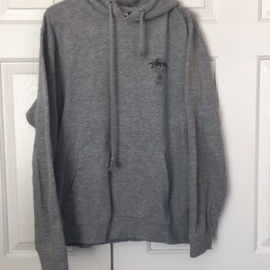 Grey stussy hoodie
